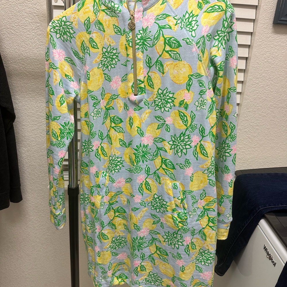 Lilly Pulitzer Lemon Floral Zip Dress